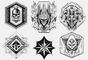 Geometric army tattoo idea