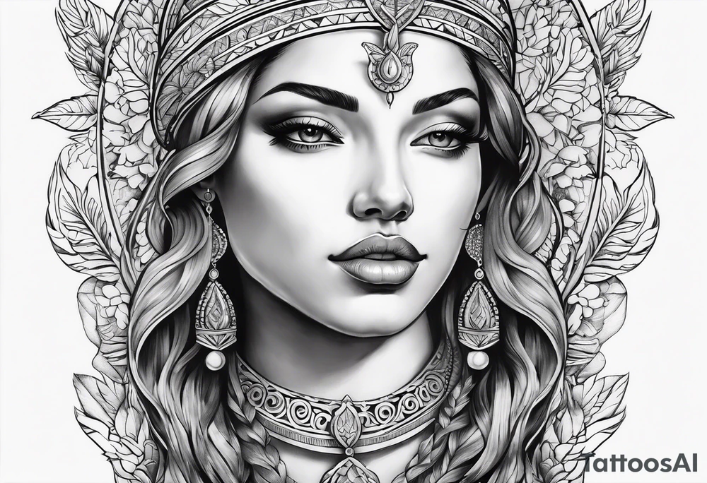 Virgin goddess tattoo idea