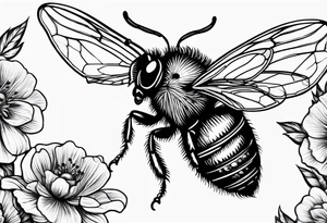 Beetender engel mit Banner tattoo idea