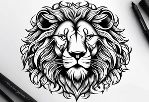 little lion tattoo idea
