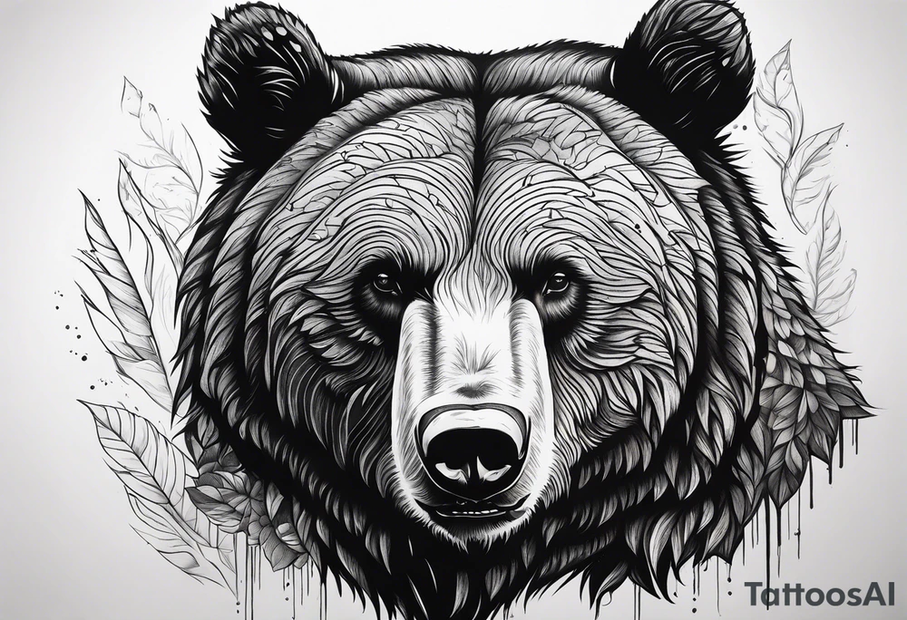Grizzly bear tattoo idea