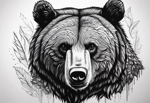 Grizzly bear tattoo idea