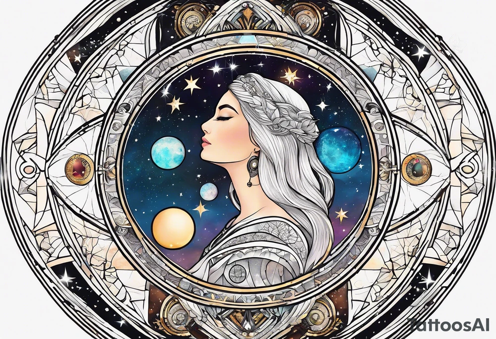 Astrology, Gemini, Natal Chart, angelic, soul mates, vision, planetary, ying yang, the moon, third eye, mystical
armband tattoo idea