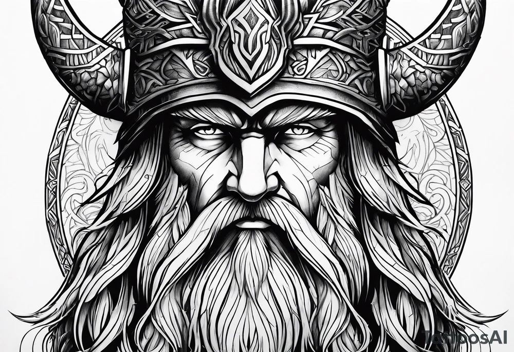 odin norse god tattoo idea