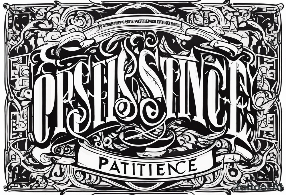 persistence discipline patience tattoo idea