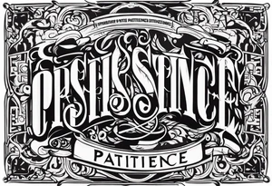 persistence discipline patience tattoo idea