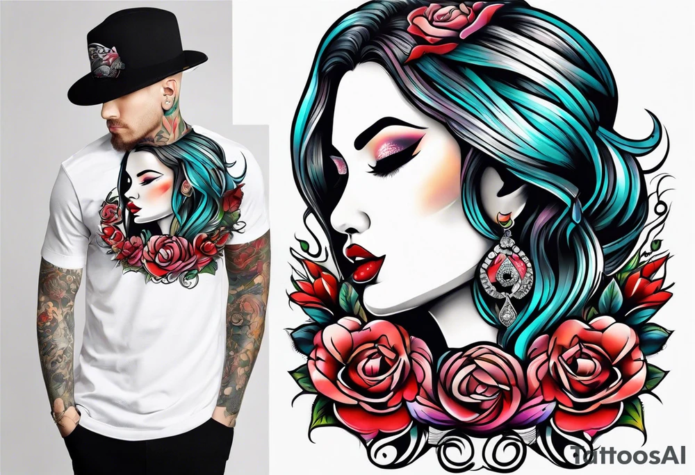 Hush Shhh finger to lips tattoo idea