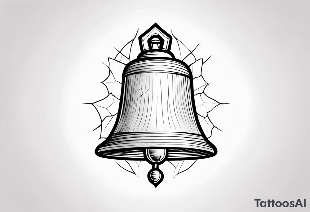cracked bell tattoo idea