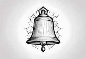 cracked bell tattoo idea