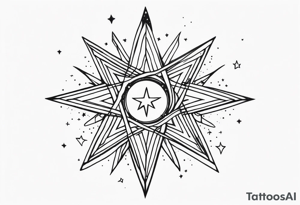 pen in the stars tattoo idea