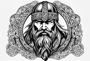 Viking cross tattoo idea