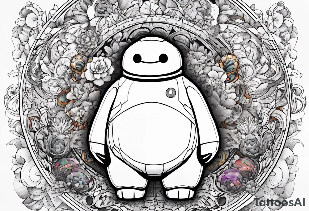 baymax and groot tattoo idea