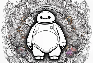 baymax and groot tattoo idea