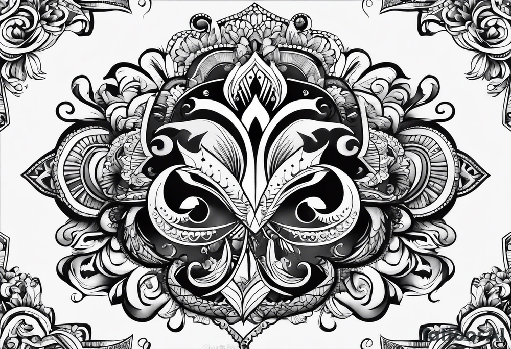 el mar y el sol adentro de un corazon tattoo idea