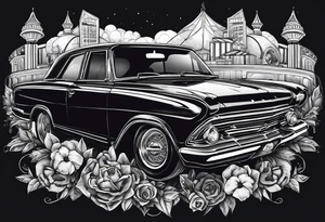 cars, bikes, casinos, gambling, skulls, tattoo idea