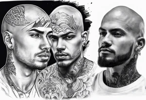 Tattoo artist without hair man young tattoo idea