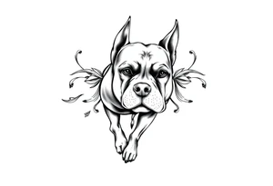PITBULL tattoo idea