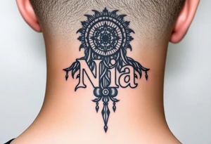 name Nia with dreamweaver tattoo idea