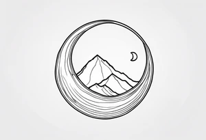 explore symbole 
sacred crescent moon tattoo idea