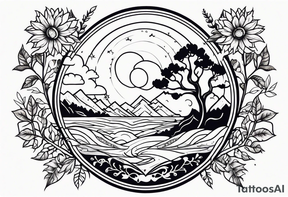 Mother nature tattoo idea