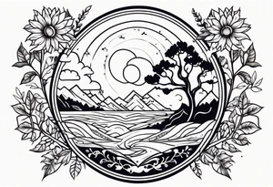 Mother nature tattoo idea