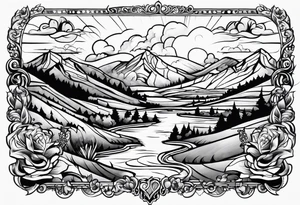 Psalms 23 scripture tattoo idea