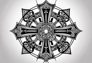 Coptic cross I am a Decon tattoo idea