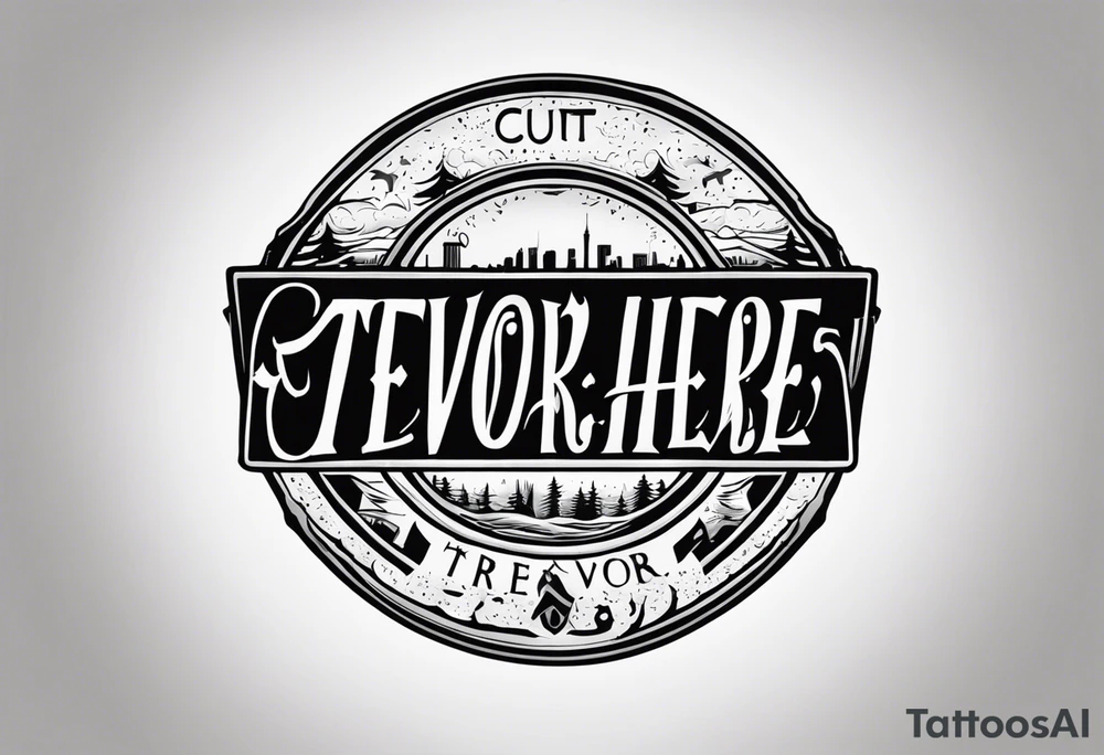 Trevor's cut here tattoo from GTA V tattoo idea