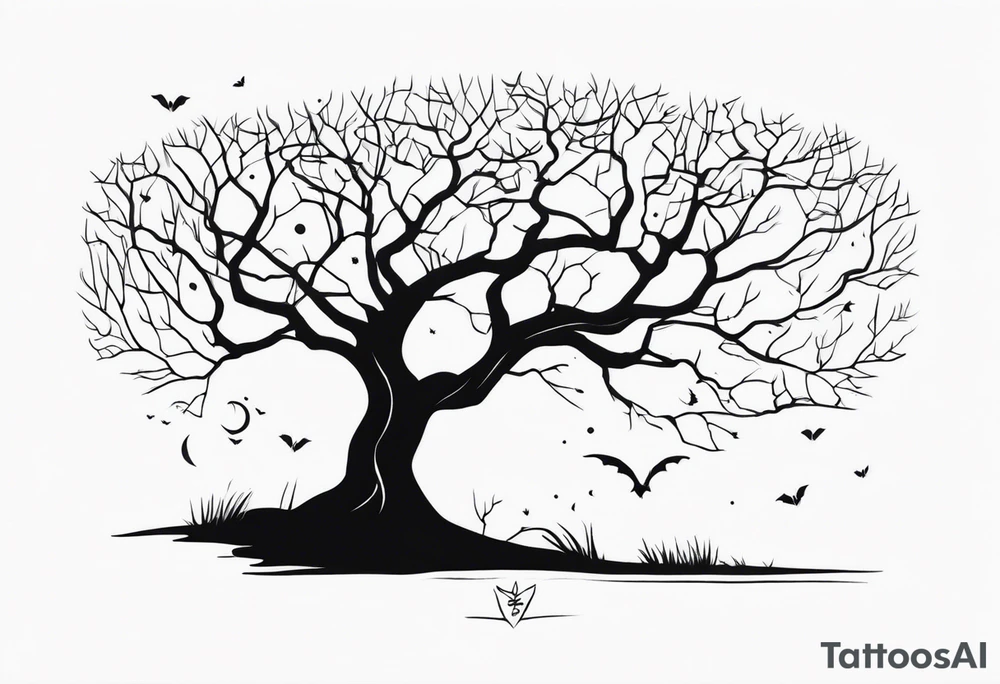 Spooky Tree tattoo idea