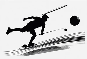 Patin à roulette, Frisbee, escalade, badminton, famille tattoo idea