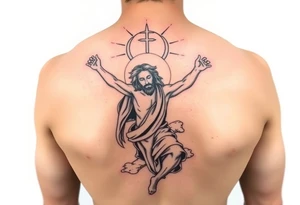 jesus winnig the death tattoo idea