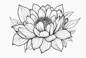 January birth flower tattoo idea