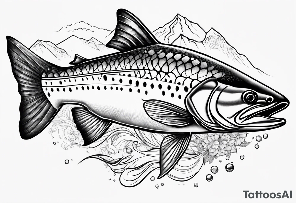 Steelhead trout tattoo idea