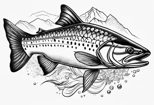 Steelhead trout tattoo idea