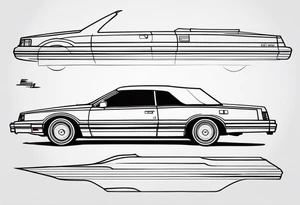 1984 Chrysler lebaron convertible tattoo idea