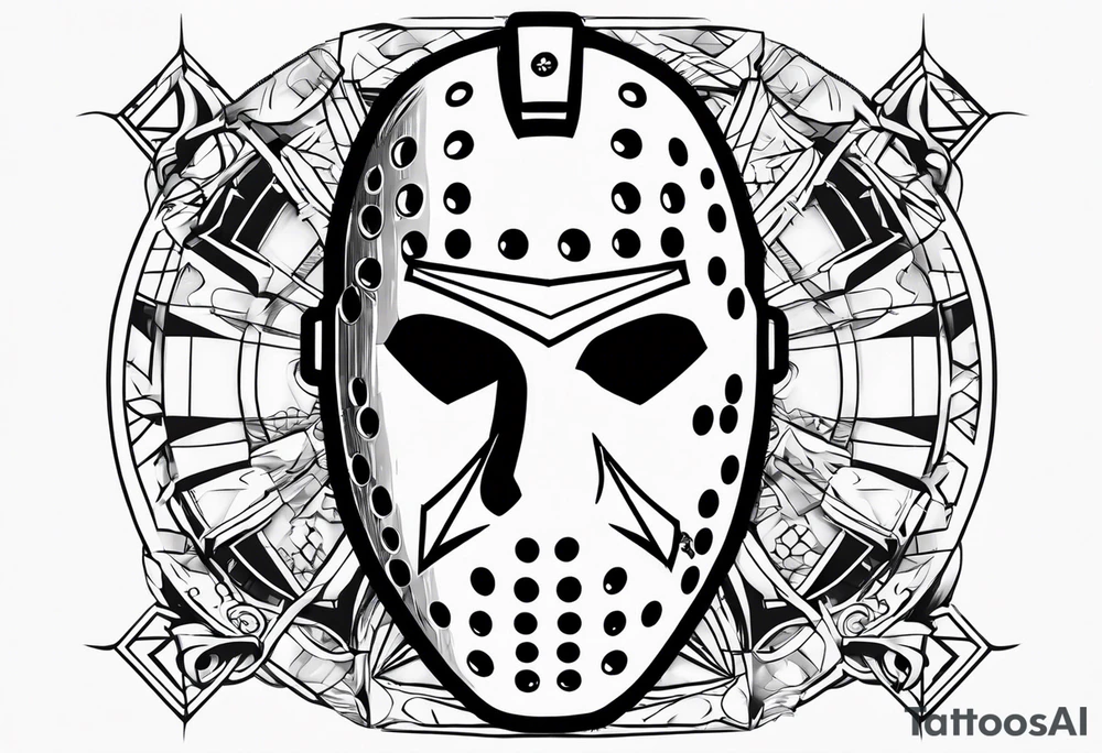 Friday the 13th Jason mask tattoo idea