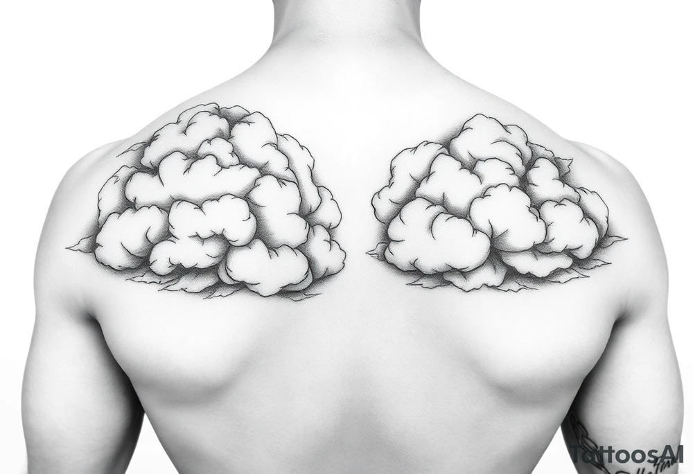 Storm clouds tattoo idea