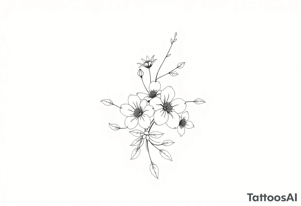Flowers tattoo idea