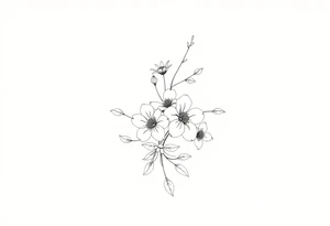 Flowers tattoo idea