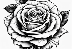 Thin long Rose elegant spine tattoo tattoo idea