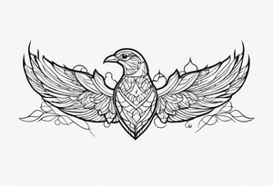 horizontal tattoo idea