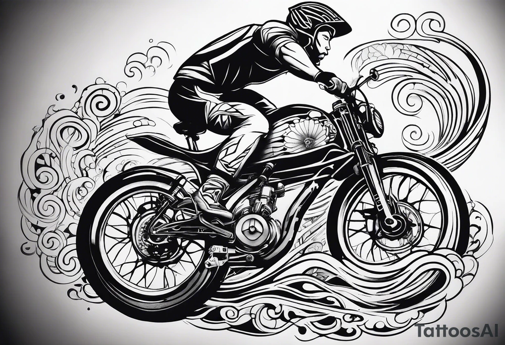 Swim bike run tattoo idea