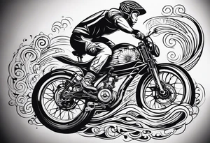 Swim bike run tattoo idea