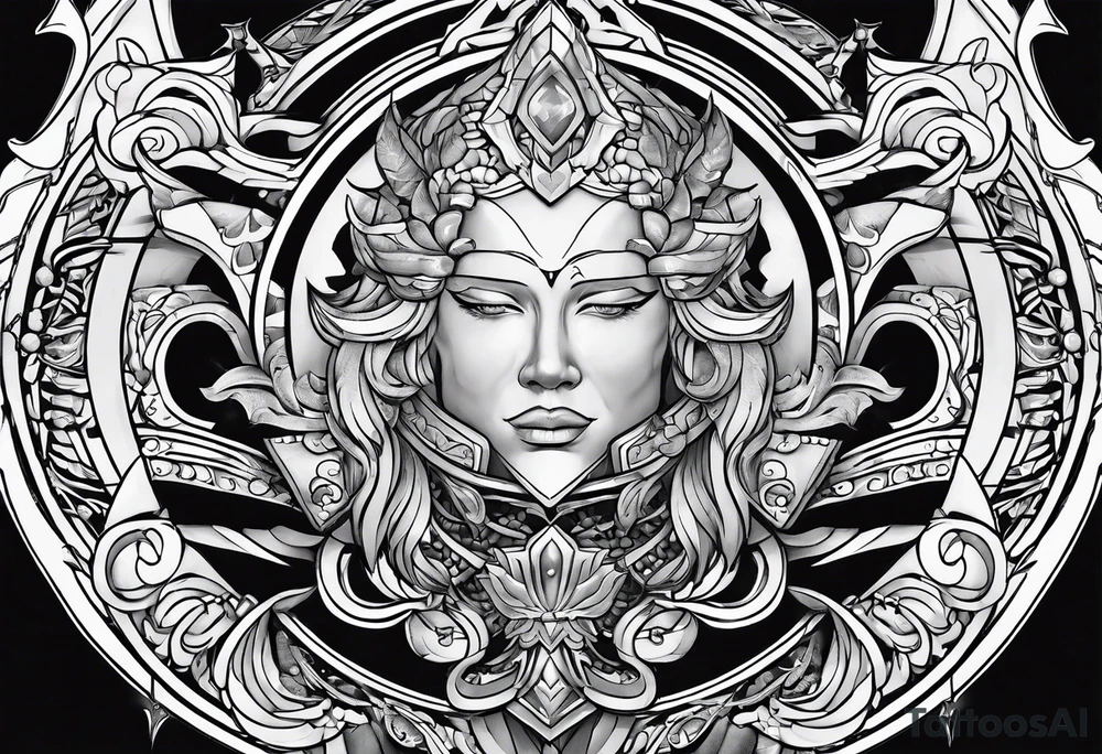 armor plates tattoo idea
