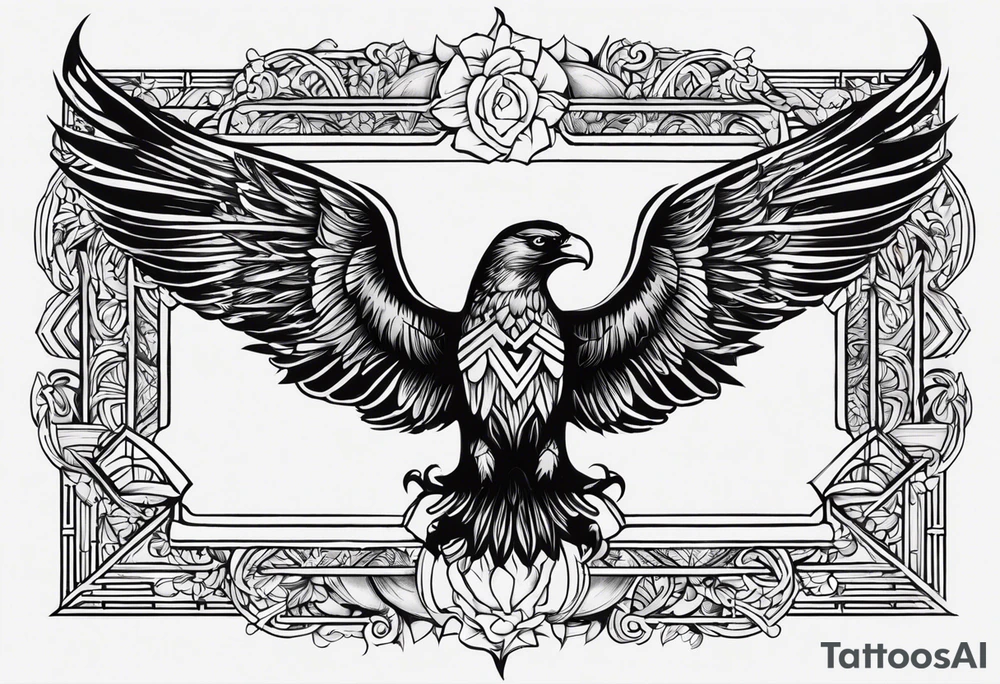 I need a cover up of an old tattoo of the word forever, the new tattoo should be a single left wing tattoo idea