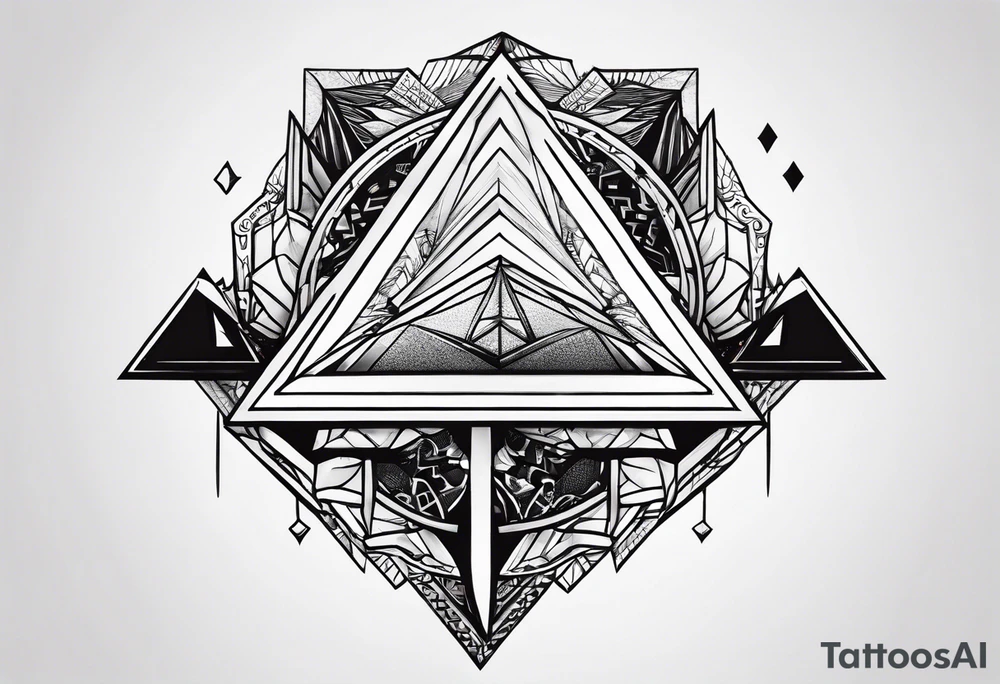 un triangulo simple tattoo idea