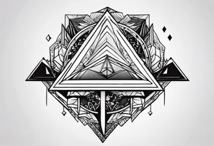 un triangulo simple tattoo idea