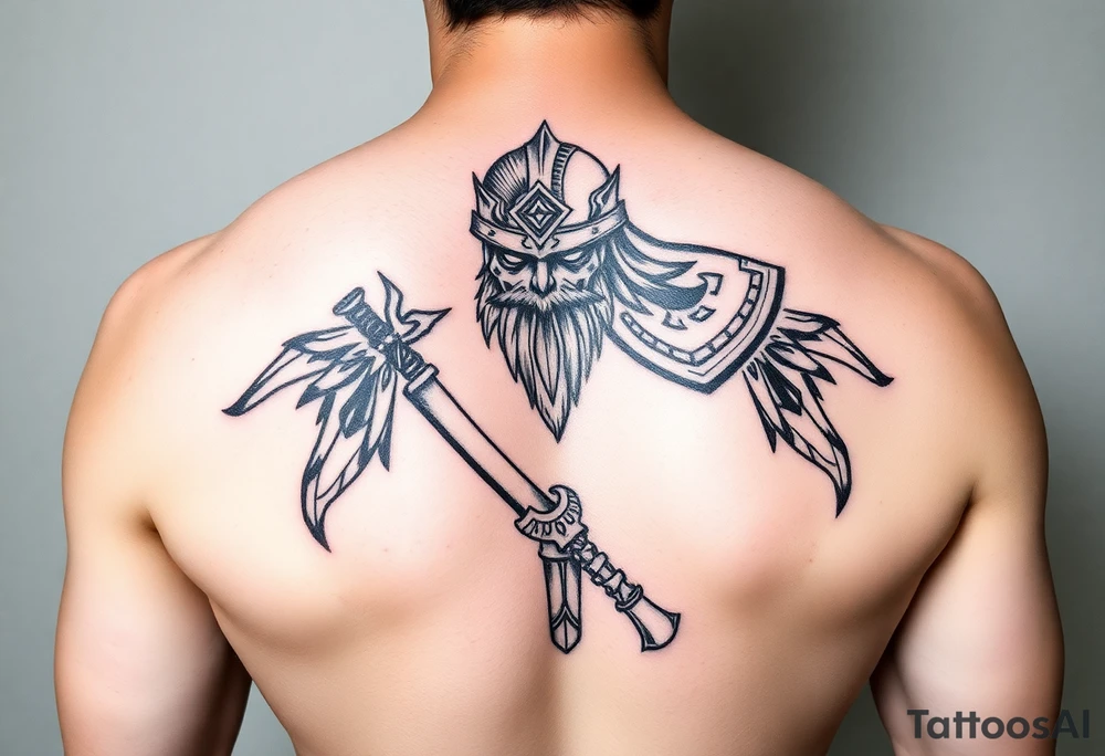 Battle hardened warrior of God tattoo idea
