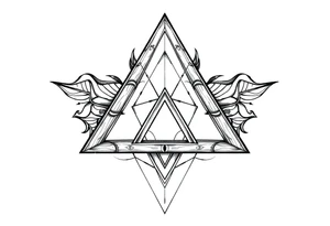 I want three triangles that overlap each other. Spirit mind and body tattoo idea