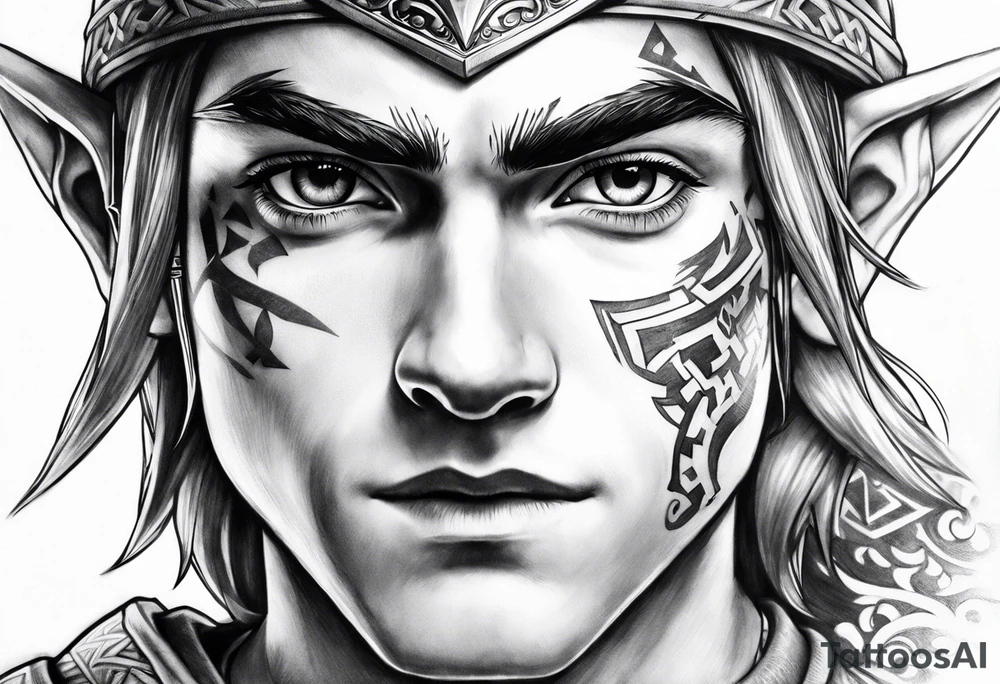 Link from legend of Zelda tattoo idea